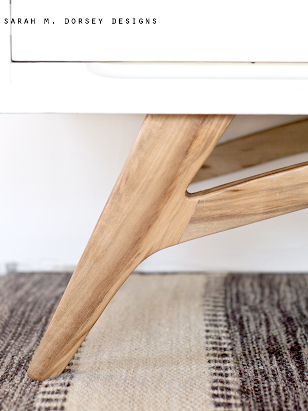 Adding Legs to a Mid Century Modern Dresser How To sarah m. dorsey